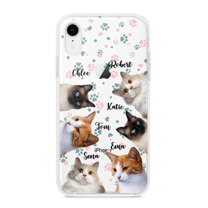 Personalized Upload Your Cat Photo Cat Lovers Silicon Phonecase 23MAR-DT22