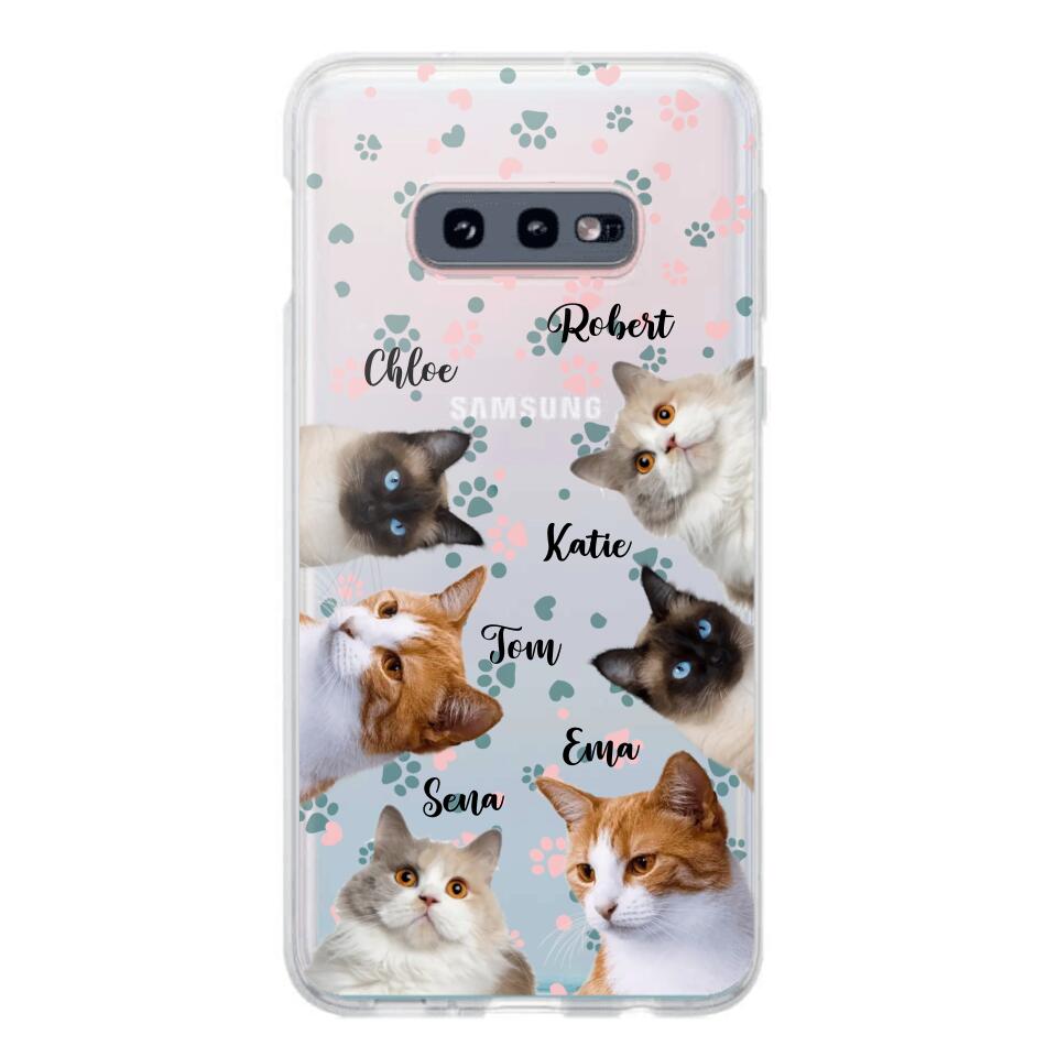 Personalized Upload Your Cat Photo Cat Lovers Silicon Phonecase 23MAR-DT22