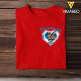 Personalized Upload Your Memorial  Cat Photo Forever In My Heart  Tshirt Printed PNDT2203