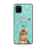 Personalized Upload Your Cat Photo Trouble Marker Cat Lovers Silicon Phonecase QTHQ2203