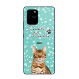 Personalized Upload Your Cat Photo Trouble Marker Cat Lovers Silicon Phonecase QTHQ2203