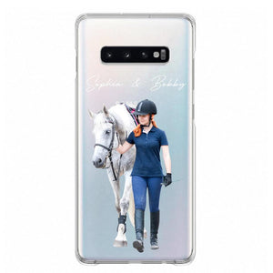 Personalized Upload Your Horse Riding Horse Lovers Silicon Phonecase 23MAR-HQ23