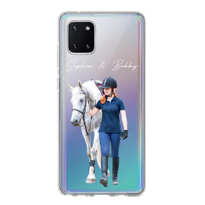 Personalized Upload Your Horse Riding Horse Lovers Silicon Phonecase 23MAR-HQ23