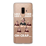 Personalized Upload Your Children Photo Like Mother Like Children Oh Crap Silicon Phonecase PNHQ2303