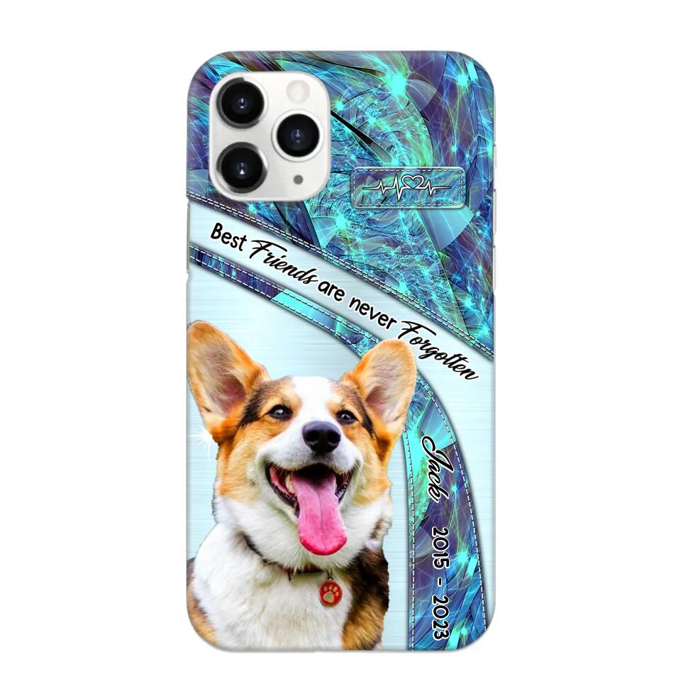 Personalized Upload Your Dog Photo Best Friends Are Never Forgotten Phonecase Printed QTHQ2203