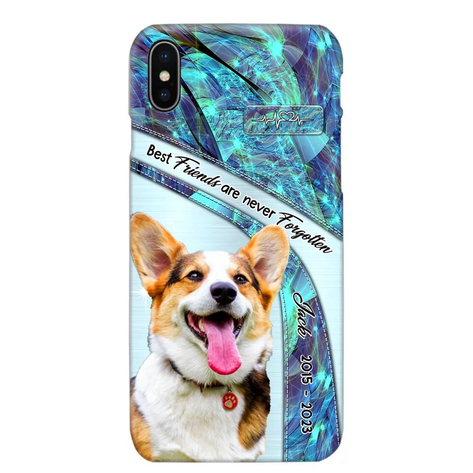 Personalized Upload Your Dog Photo Best Friends Are Never Forgotten Phonecase Printed QTHQ2203