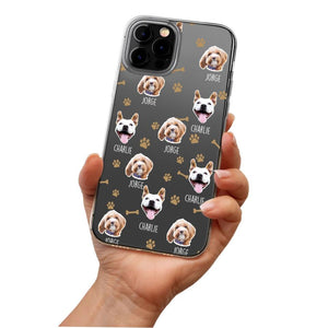 Personalized Upload Your Dog Photo Dog Lovers Silicon Phonecase QTDT2303