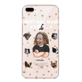 Personalized Upload Your Dog Photos Best Dog Mom Ever  Silicon Phonecase PNHQ2303