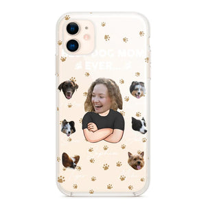 Personalized Upload Your Dog Photos Best Dog Mom Ever  Silicon Phonecase PNHQ2303