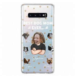 Personalized Upload Your Dog Photos Best Dog Mom Ever  Silicon Phonecase PNHQ2303