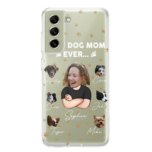 Personalized Upload Your Dog Photos Best Dog Mom Ever  Silicon Phonecase PNHQ2303