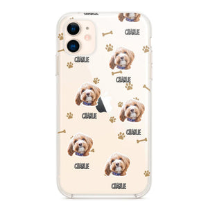 Personalized Upload Your Dog Photo Dog Lovers Silicon Phonecase QTDT2303