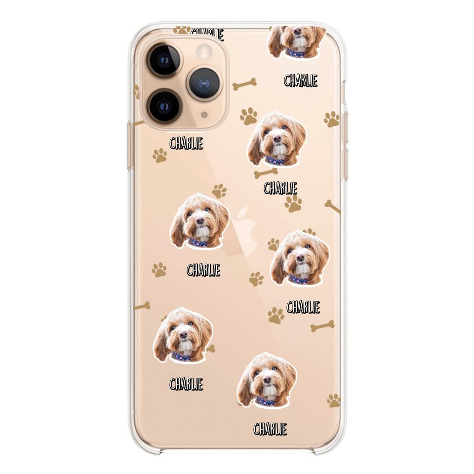 Personalized Upload Your Dog Photo Dog Lovers Silicon Phonecase QTDT2303