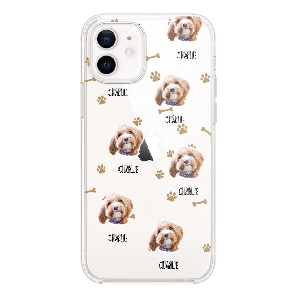 Personalized Upload Your Dog Photo Dog Lovers Silicon Phonecase QTDT2303