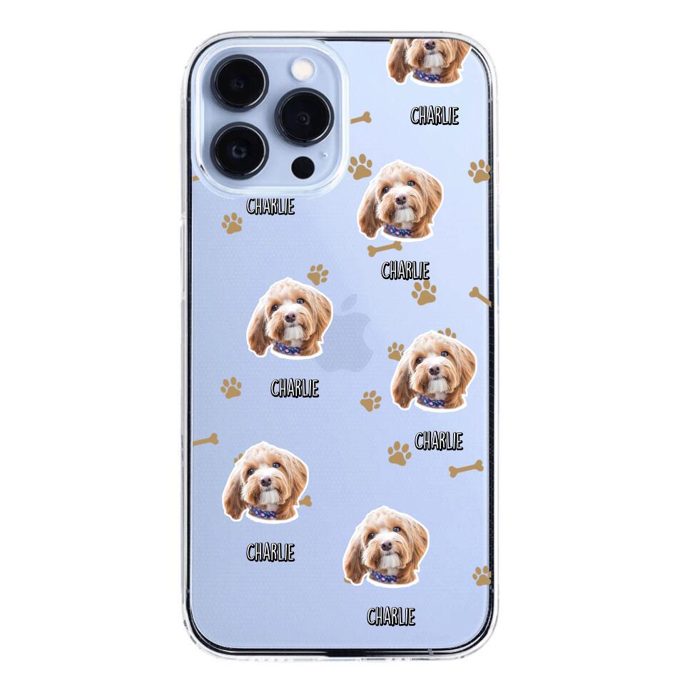 Personalized Upload Your Dog Photo Dog Lovers Silicon Phonecase QTDT2303