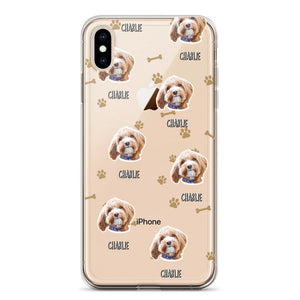 Personalized Upload Your Dog Photo Dog Lovers Silicon Phonecase QTDT2303