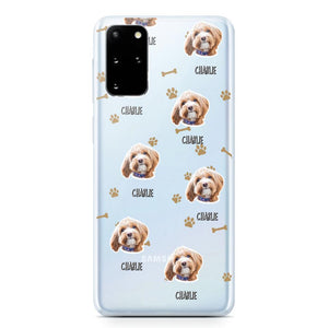 Personalized Upload Your Dog Photo Dog Lovers Silicon Phonecase QTDT2303