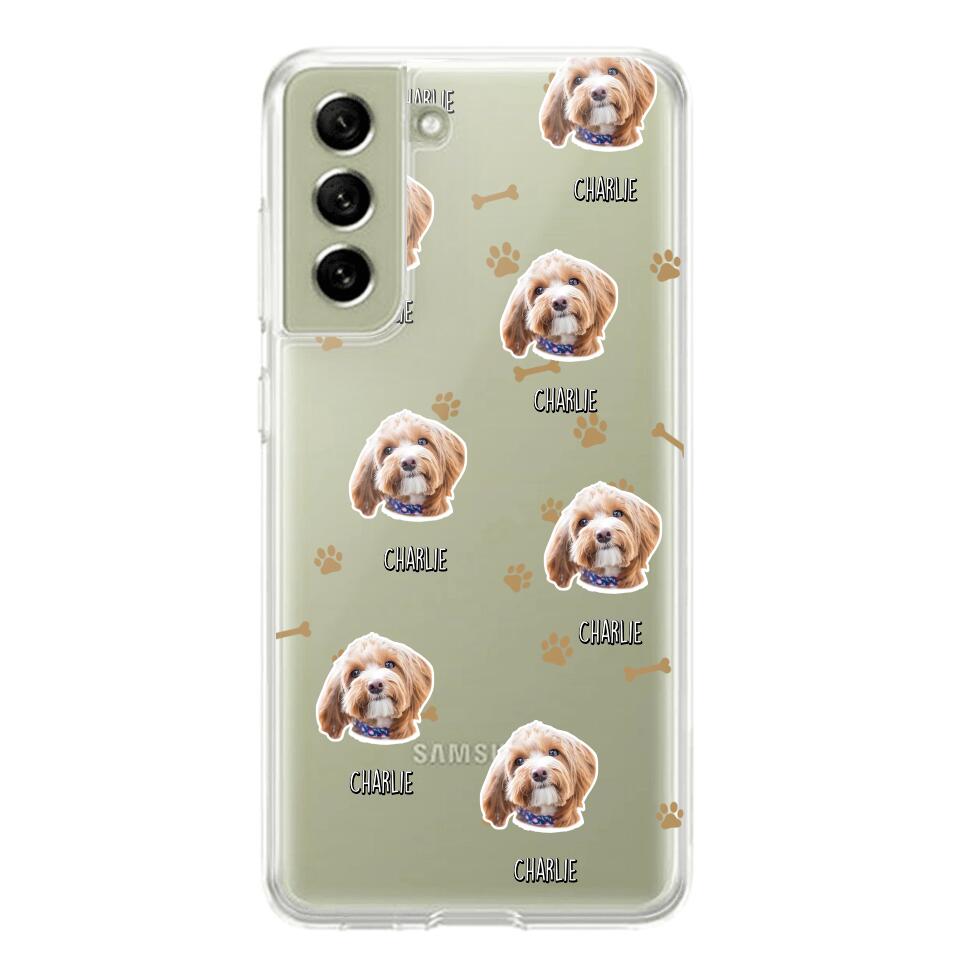 Personalized Upload Your Dog Photo Dog Lovers Silicon Phonecase QTDT2303