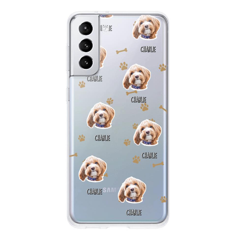 Personalized Upload Your Dog Photo Dog Lovers Silicon Phonecase QTDT2303