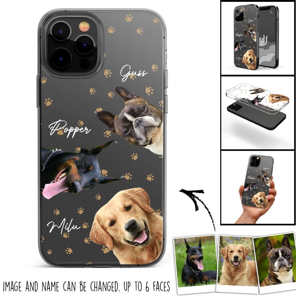 Personalized Upload Your Dog Photo Dog Lovers Silicon Phonecase 23MAR-DT23