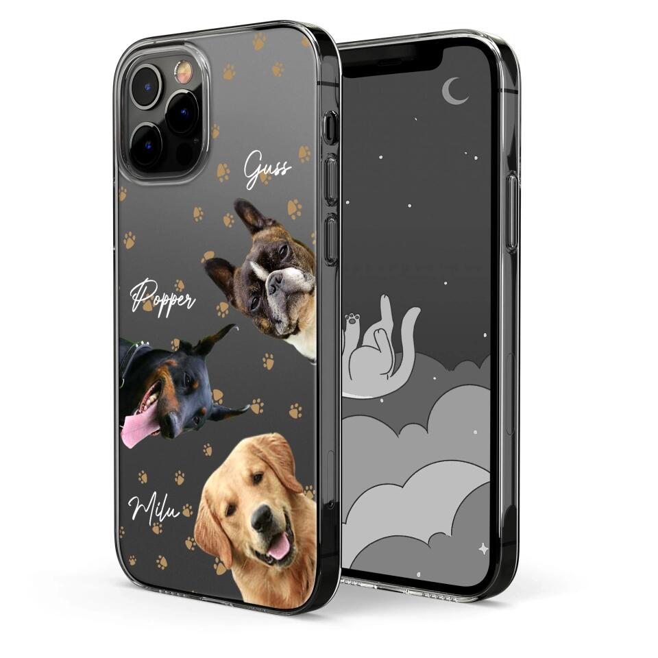 Personalized Upload Your Dog Photo Dog Lovers Silicon Phonecase 23MAR-DT23