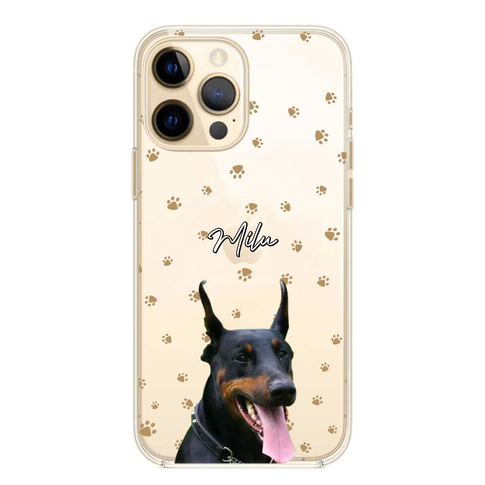 Personalized Upload Your Dog Photo Dog Lovers Silicon Phonecase 23MAR-DT23