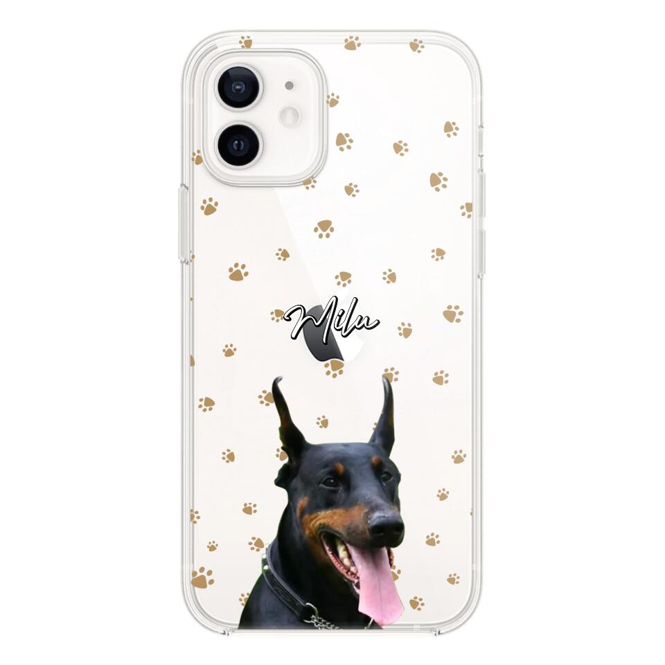 Personalized Upload Your Dog Photo Dog Lovers Silicon Phonecase 23MAR-DT23