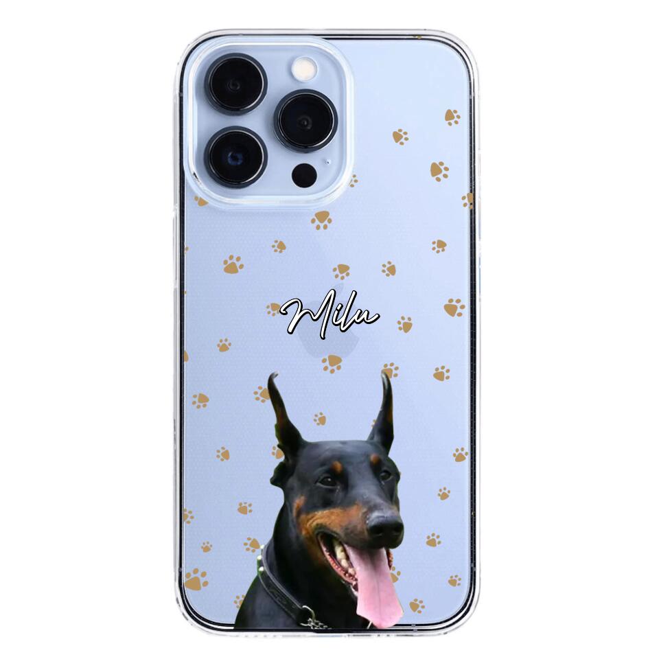 Personalized Upload Your Dog Photo Dog Lovers Silicon Phonecase 23MAR-DT23