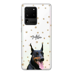 Personalized Upload Your Dog Photo Dog Lovers Silicon Phonecase 23MAR-DT23