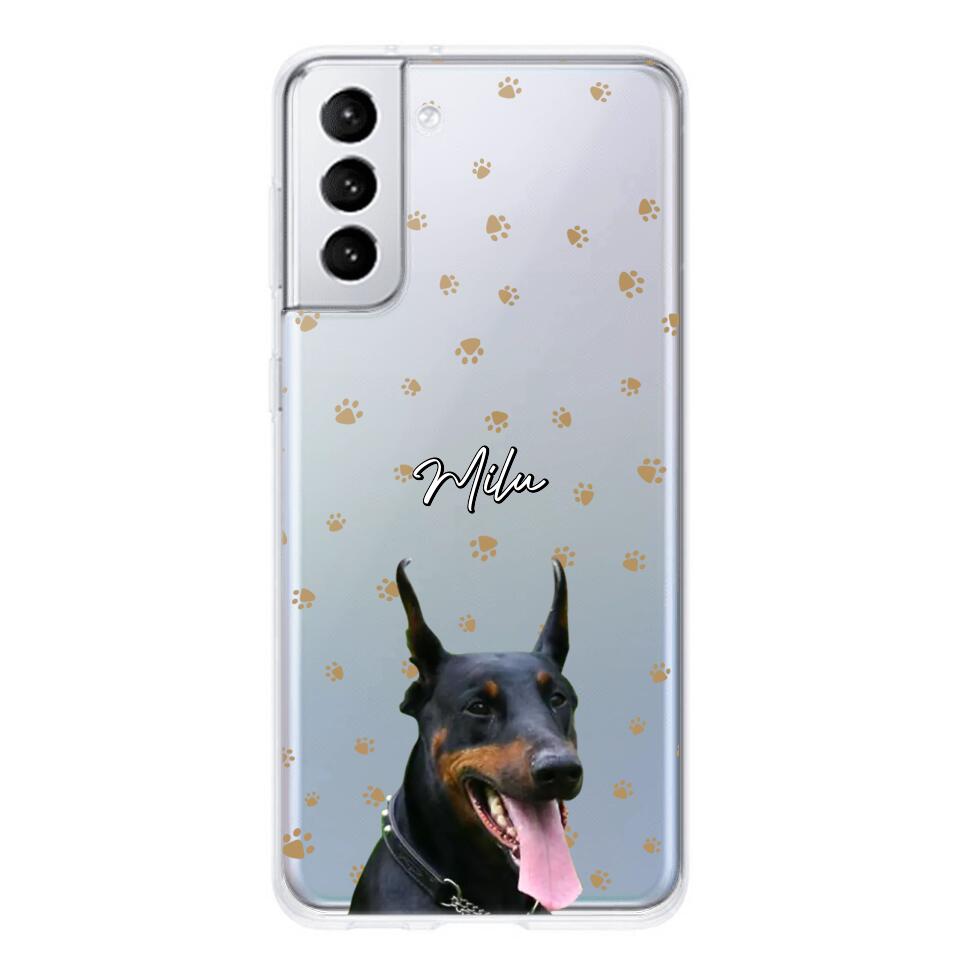 Personalized Upload Your Dog Photo Dog Lovers Silicon Phonecase 23MAR-DT23