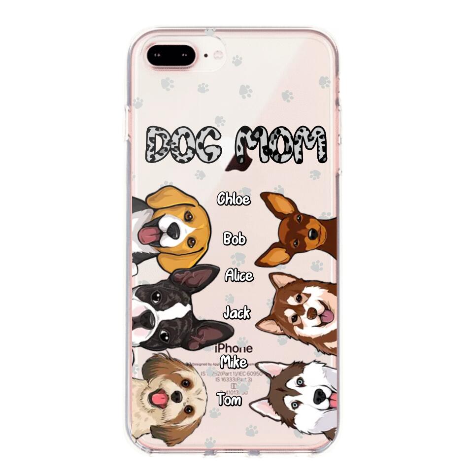 Personalized Dog Mom Paw Silicon Phonecase PNDT2303