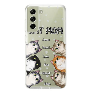 Personalized Cat Mom Paw Silicon Phonecase PNDT2303