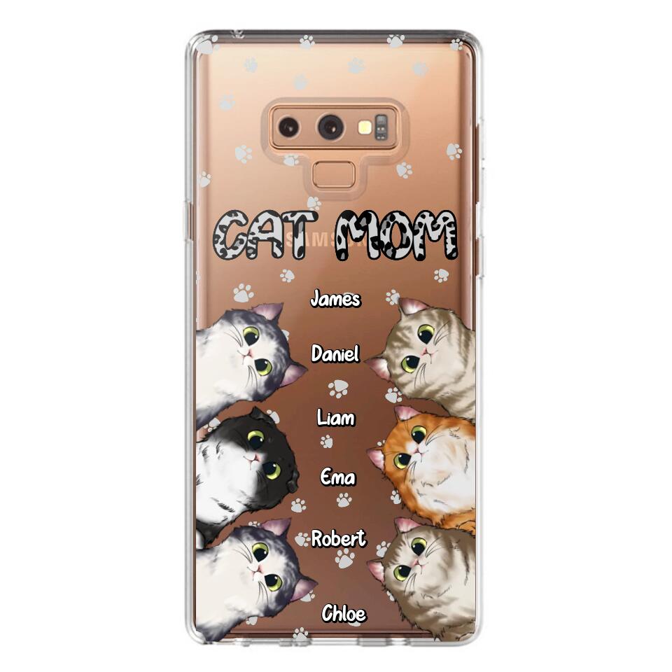 Personalized Cat Mom Paw Silicon Phonecase PNDT2303