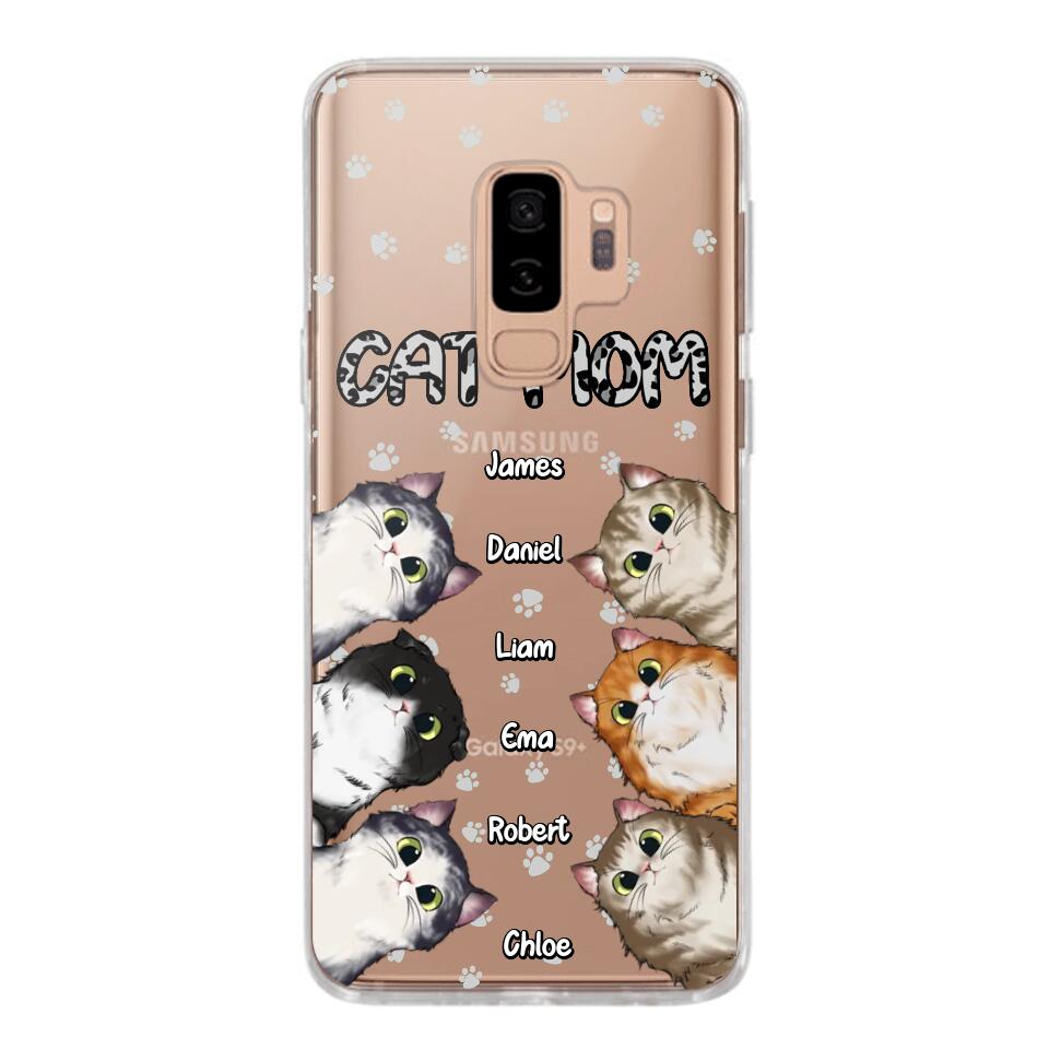 Personalized Cat Mom Paw Silicon Phonecase PNDT2303