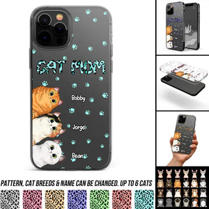 Personalized Cat Mom Paw Silicon Phonecase PNDT2303