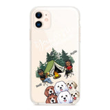 Personalized You & Me And The Dogs Couple Camping Dog Lovers Gift Silicon Phonecase PNHQ2403