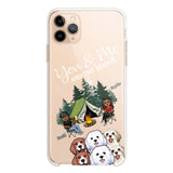 Personalized You & Me And The Dogs Couple Camping Dog Lovers Gift Silicon Phonecase PNHQ2403