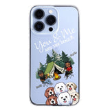 Personalized You & Me And The Dogs Couple Camping Dog Lovers Gift Silicon Phonecase PNHQ2403