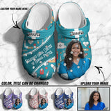 Personalized Upload Your Nurse Photo & Name Clog Slipper Shoes Printed QTDT2403