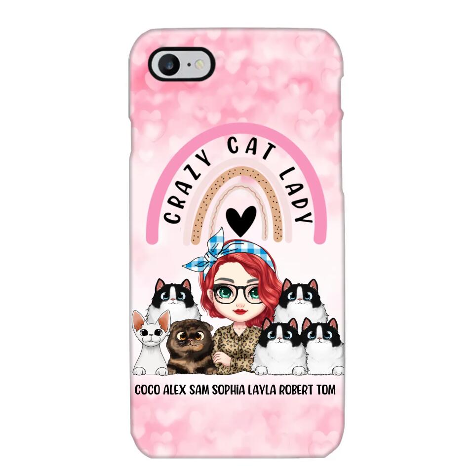 Personalized Life Is Better With Cats Crazy Cat Lady Phonecase Printed PNHQ2703