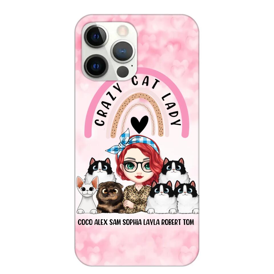 Personalized Life Is Better With Cats Crazy Cat Lady Phonecase Printed PNHQ2703