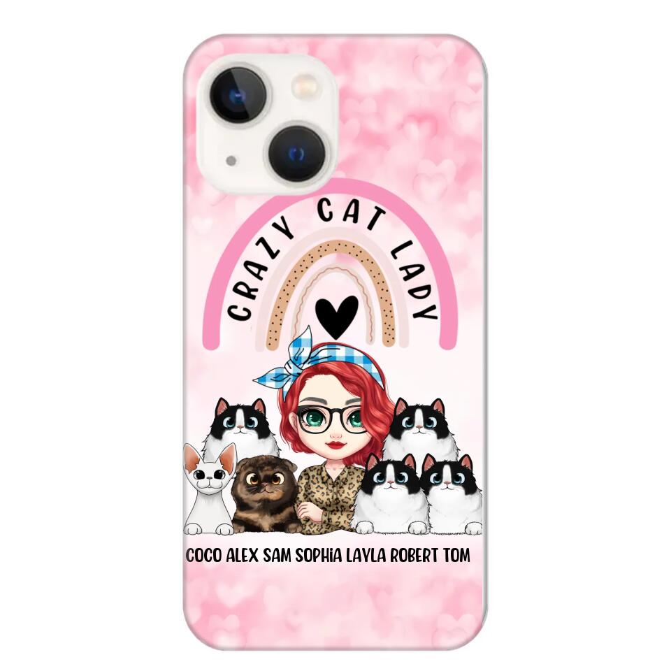 Personalized Life Is Better With Cats Crazy Cat Lady Phonecase Printed PNHQ2703