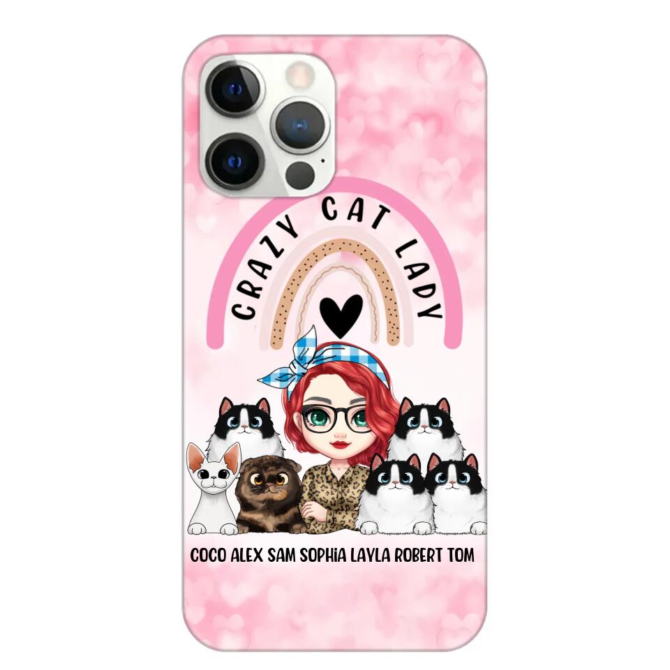 Personalized Life Is Better With Cats Crazy Cat Lady Phonecase Printed PNHQ2703