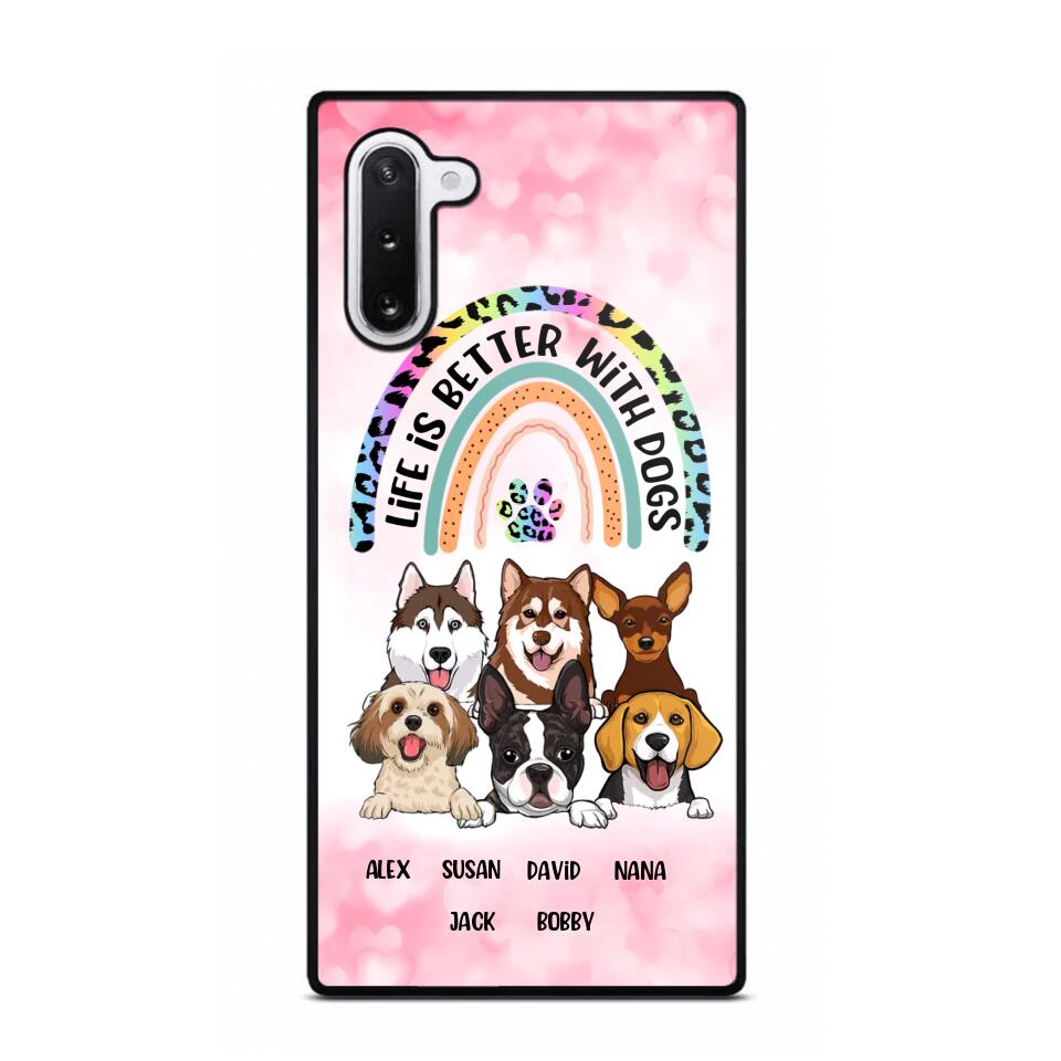 Personalized Life Is Better With Dogs Dog Lovers Gift Phonecase Printed PNDT2803