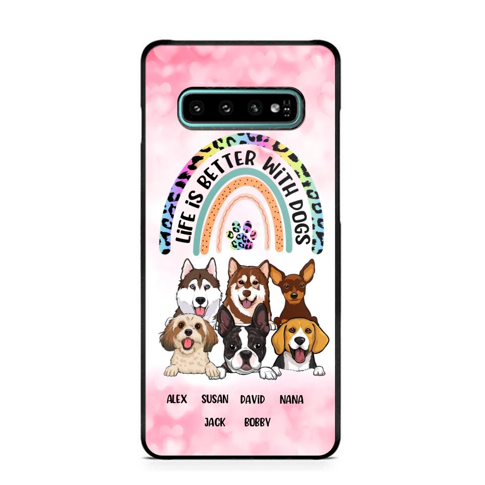 Personalized Life Is Better With Dogs Dog Lovers Gift Phonecase Printed PNDT2803