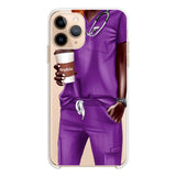 Personalized Nurse & Name Silicon Phonecase 23MAR-DT29