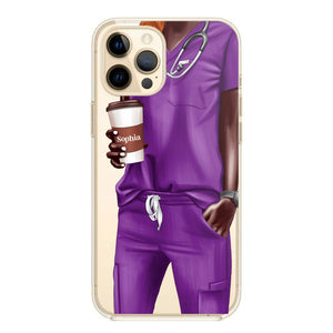 Personalized Nurse & Name Silicon Phonecase 23MAR-DT29