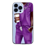 Personalized Nurse & Name Silicon Phonecase 23MAR-DT29