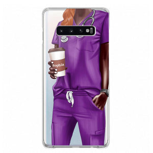 Personalized Nurse & Name Silicon Phonecase 23MAR-DT29