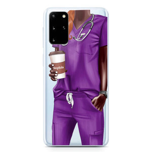 Personalized Nurse & Name Silicon Phonecase 23MAR-DT29